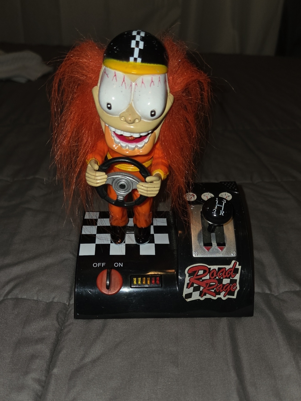 Vintage Gemmy Road Rage Racer, Orange Hair & Suit. Tested, Moves, And SOUND